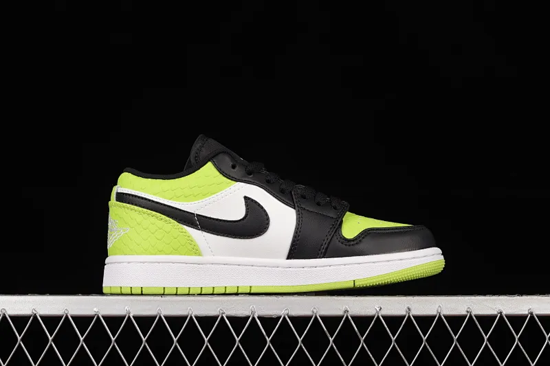 All categories Air Jordan Jordan series basketball shoes Air Jordan 1 Low Z version Air Jordan 1 Low AJ1 Joe 1 Green Snake Low-top cultural basketball shoes DX4446-301
